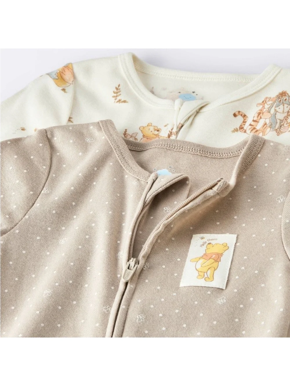 CLOUD ISLAND | 2 Winnie the Pooh Long Sleeve Sleep N’ Play Footie